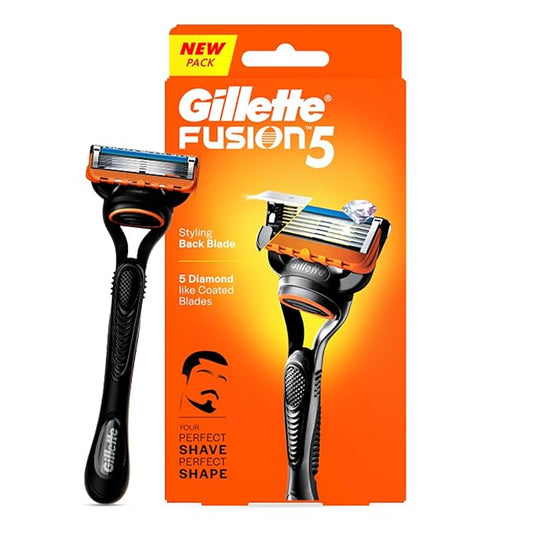 Gillette Fusion Razor for men with back blade beard shaper