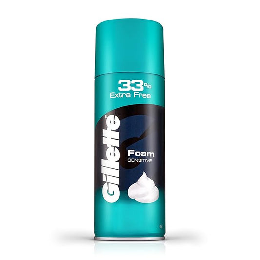 Gillette Classic Sensitive Skin Pre Shave Foam - 418 Grams (33% Extra)