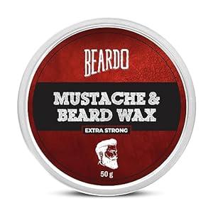 Beardo Beard and Mustache Wax, 50gm I Beard Hair Wax for Smooth, Shiny & Healthy Beard