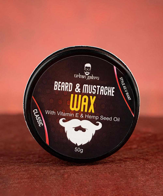 UrbanGabru Beard & Mustache Wax (50 gm) | OMEGA 3