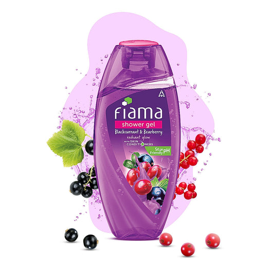 Fiama Body Wash Shower Gel Blackcurrant & Bearberry | 895 ml Family Pack