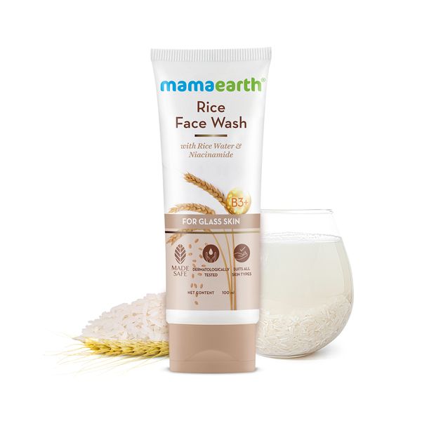 Mamaearth Rice Face Wash With Rice Water & Niacinamide | 100 Ml