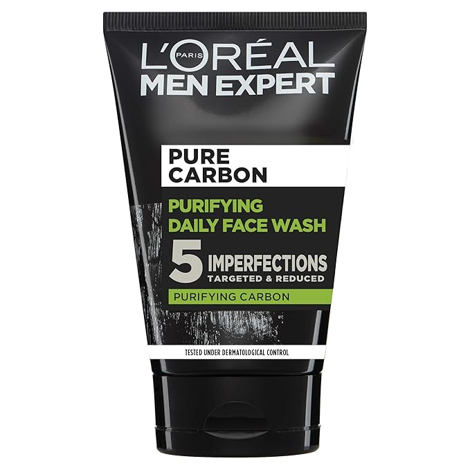 L'Oreal Paris Men Expert, Pure Charcoal Purifying Daily Face Wash for Men - 100ml